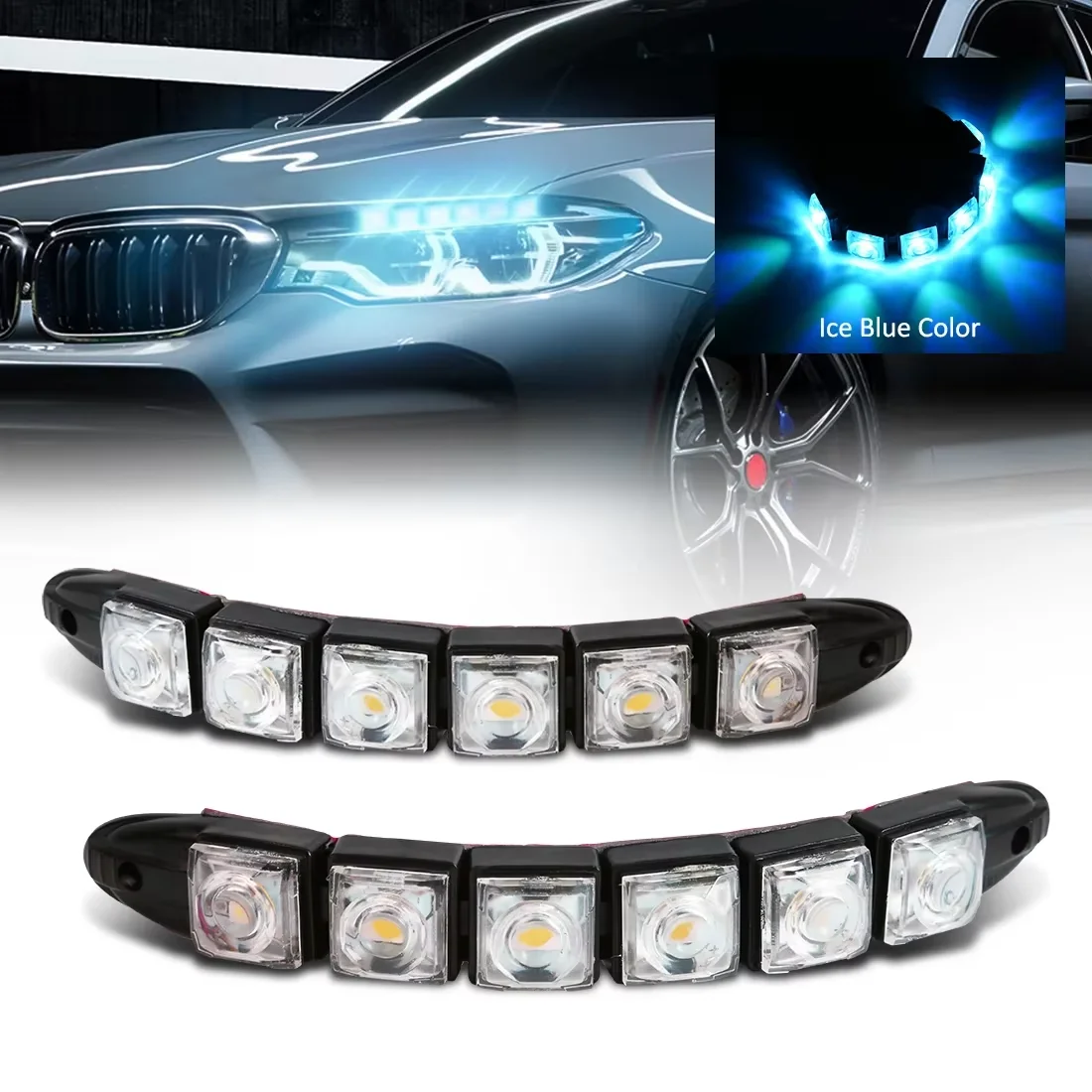 Running Headlamp Led - 2PCS LED impermeabile DRL Light Cars