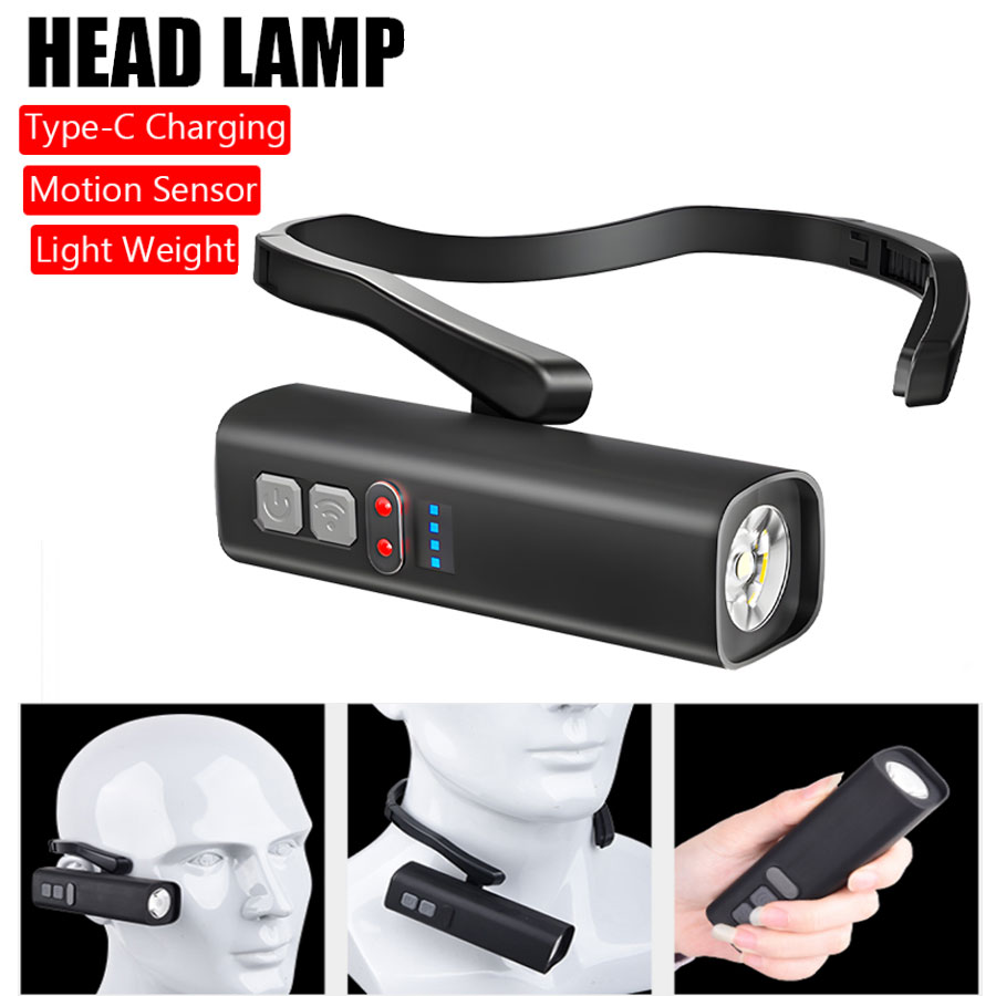 Running Headlamp Led - Lampada frontale con clip per orecchio
