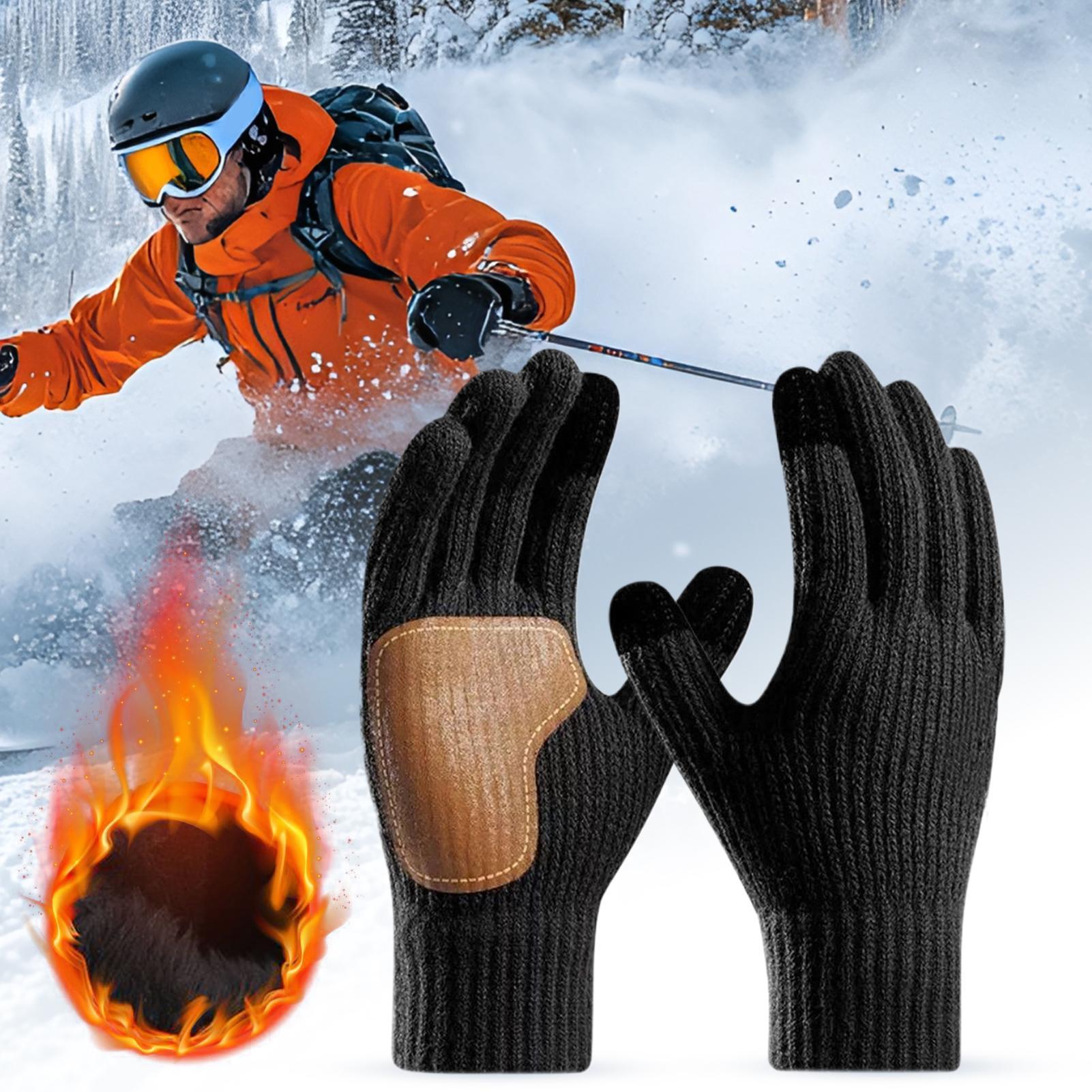 Running Gear Cold Weather - Guanti riscaldati USB con touchscreen, guanti