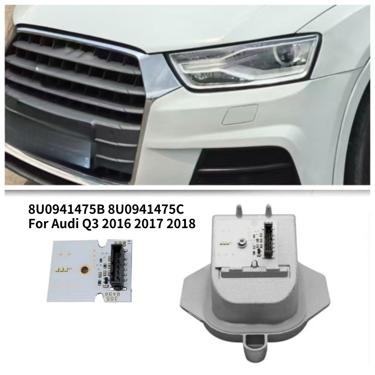 Running Headlamp Led - Modulo LED DRL bianco 8U0941475B 8U0941475C