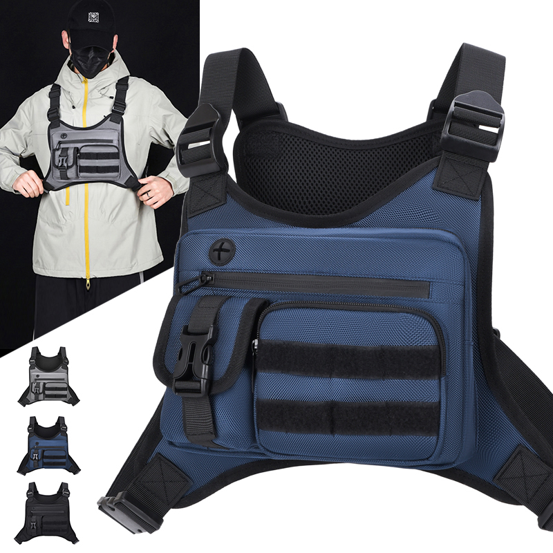 Running Gear Storage - Borsa Tattica da Petto per Uomo,