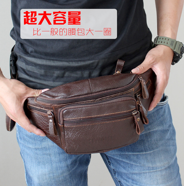 Running Gear Belt - Marsupio in vera pelle di vacchetta
