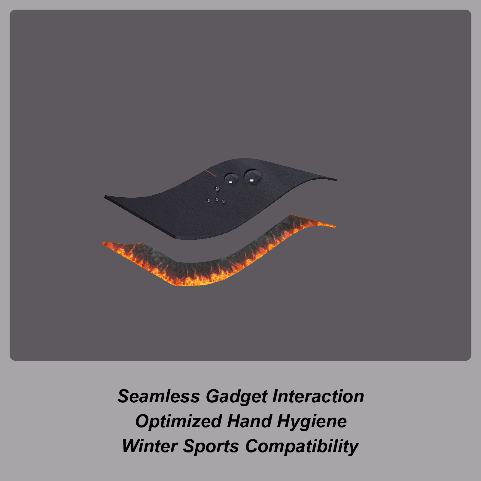 Running Gear Cold Weather - Guanti invernali caldi Touchscreen antivento Attrezzatura