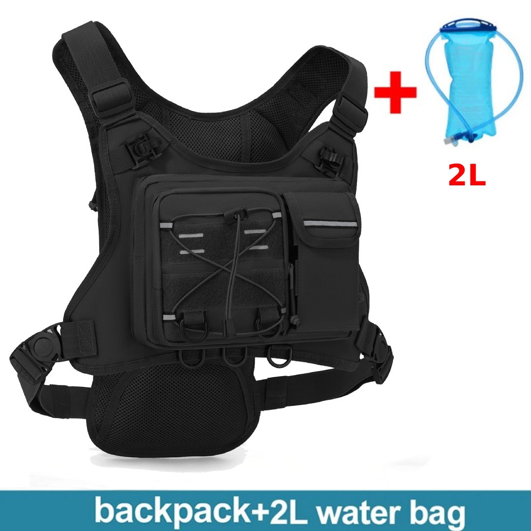 Running Gear Storage - Gilet Tattico Multifunzionale da Uomo con