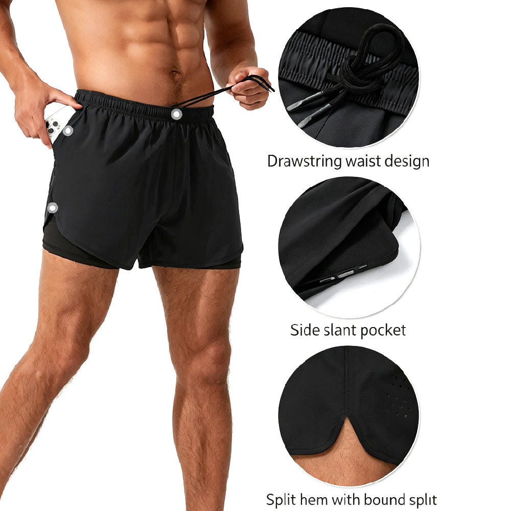 Pantaloncini da corsa 2 in 1 a - High And Running Gear recensione e prezzo